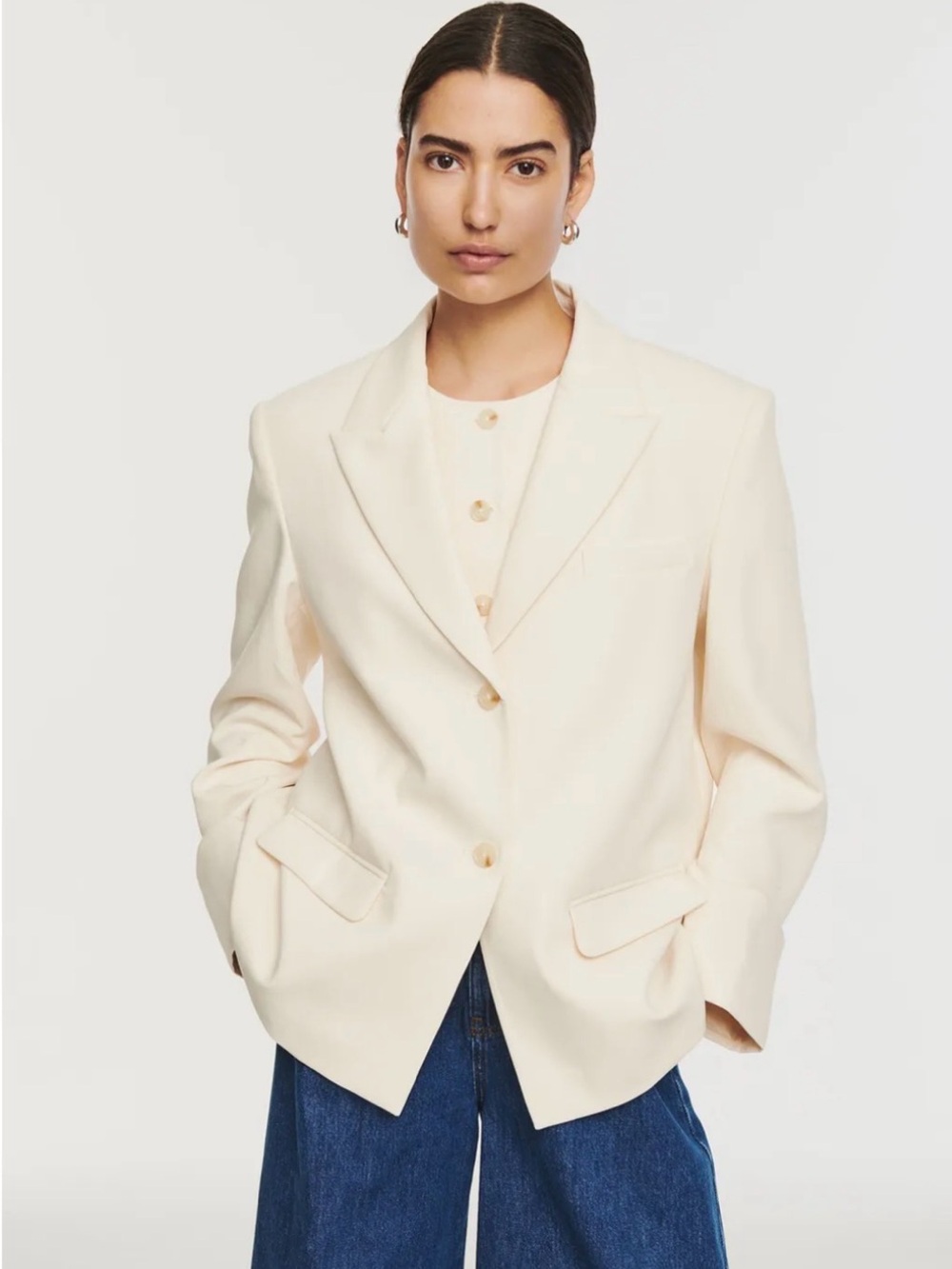 Aligne Mira Cream Women's Blazer